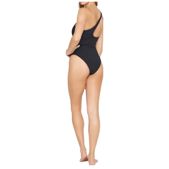 NWOT L*Space Phoebe Classic One-Shoulder Rib One-Piece Swimsuit - Picture 8 of 9